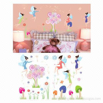Non-toxic Wall Sticker with CMYK and UV Printing, EN71-, NF51-202 and ASTMF963-86 Certificate